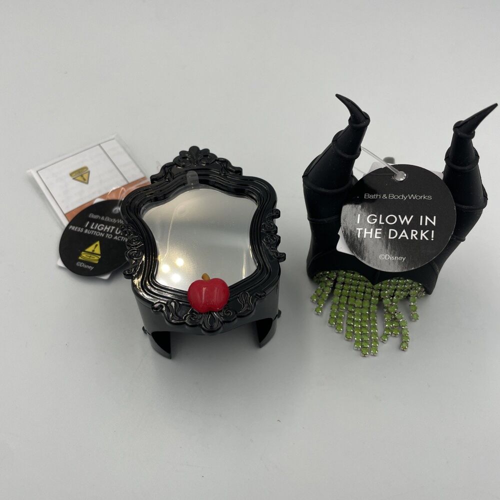 Bath & Body Works Disney Villains Evil Queen  Maleficent PocketBac Holder Lot